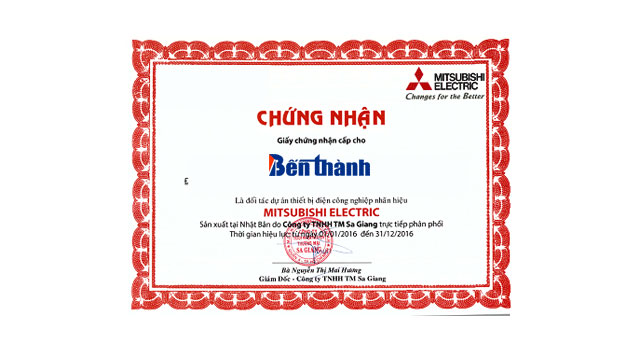 Đại lý thiết bị điện Mitsubishi tại Bình Phước