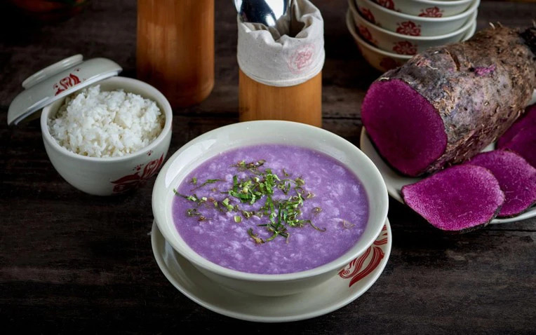 Trình bày canh khoai mỡ