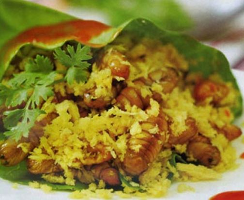 Cách làm món bưởi trộn nhộng vàng cực ngon miệng