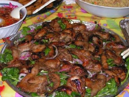 Hướng dẫn cách làm mon bồ câu nướng mỡ chài ngon miệng