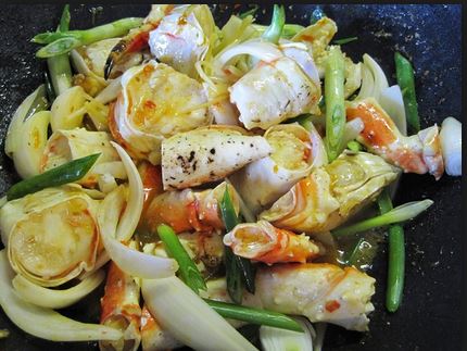 Lạ miệng với món cua xào giấm cực kì ngon