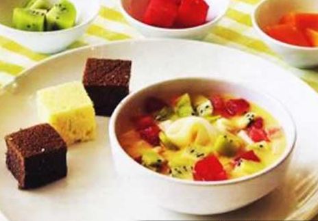 Cách làm món trắng miêng cocktail ngũ sắc cực ngon