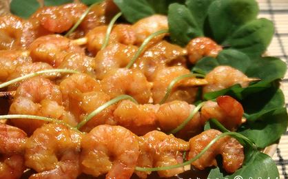 Hướng dẫn cách làm món tôm nướng xiên xốt xoài