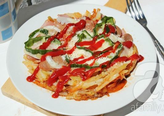 Hướng dẫn cách làm món khoai tây nướng vị pizza