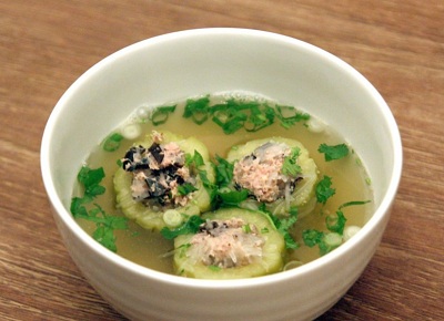 Cách nấu canh khổ qua nhồi thịt