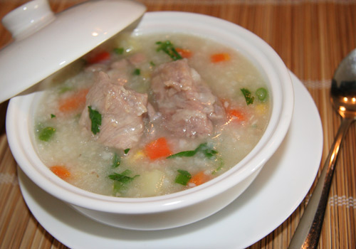 Cách nấu món cháo sườn ngon